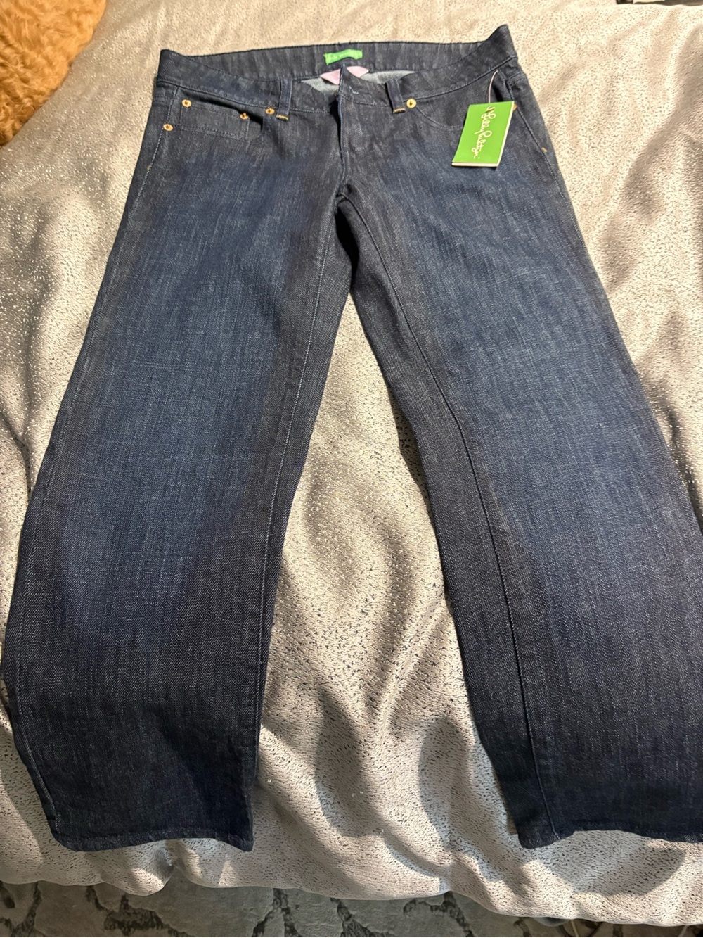 Lilly Pulitzer Dark Blue Straight Leg Jeans